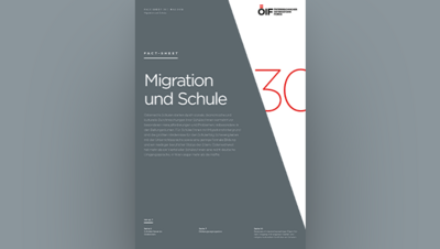 Faktenblatt über Migration und Schule, herausgegeben von der OIF.
