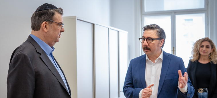 IKG-Präsident Deutsch zu Besuch im ÖIF-Integrationsservice für Fachkräfte