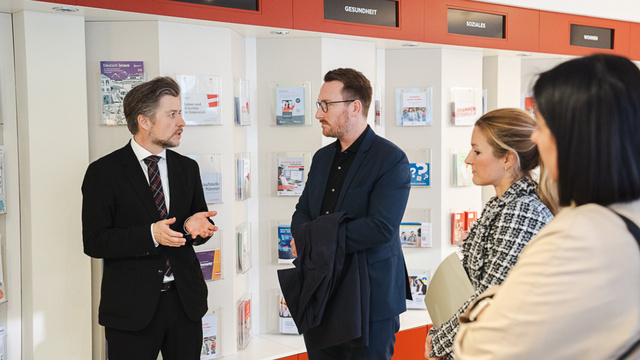 Delegationsbesuch von LH-Stv. Philip Wohlgemuth beim ÖIF. © OlhaSoldatenko/ÖIF