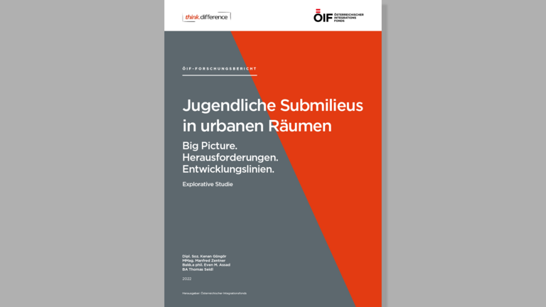 Forschungsbericht über Jugendliche Submilieus in urbanen Räumen, Herausforderungen und Entwicklungslinien, 2022.