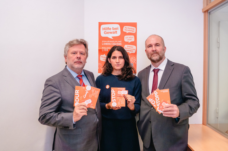 Michael Sachs (BVwG) , Sonia Koul (ÖIF), Gernot Maier (BFA)