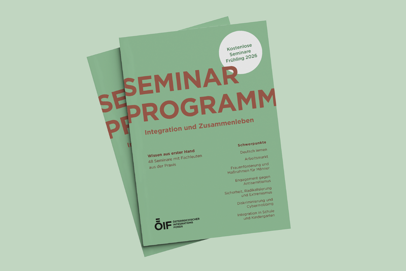 Broschüre des Seminarprogramms Frühling 2026