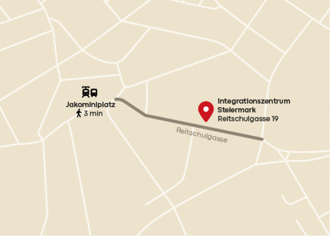 Karte mit der Adresse Reitschulgasse 19, 8010 Graz