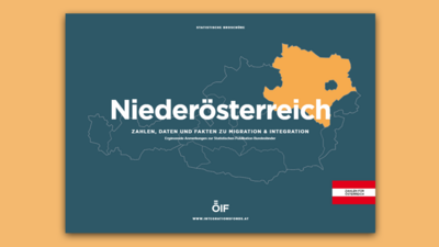 Karte von Niederösterreich mit Informationen zu Migration und Integration in Österreich.