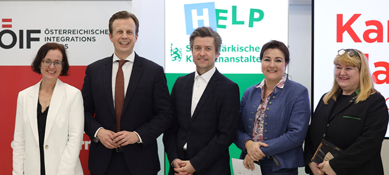 ÖIF-Karriereplattform zu Pflege mit Landesrat Kornhäusl in der Steiermark