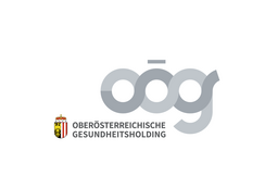 Logo Oberösterreichische Gesundheitsholding mit Wappenschild