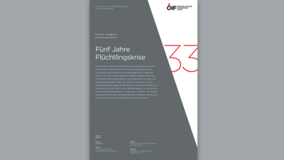 Fact-Sheet über die Flüchtlingskrise in Österreich, veröffentlicht im September 2020, mit wichtigen Statistiken und Informationen.