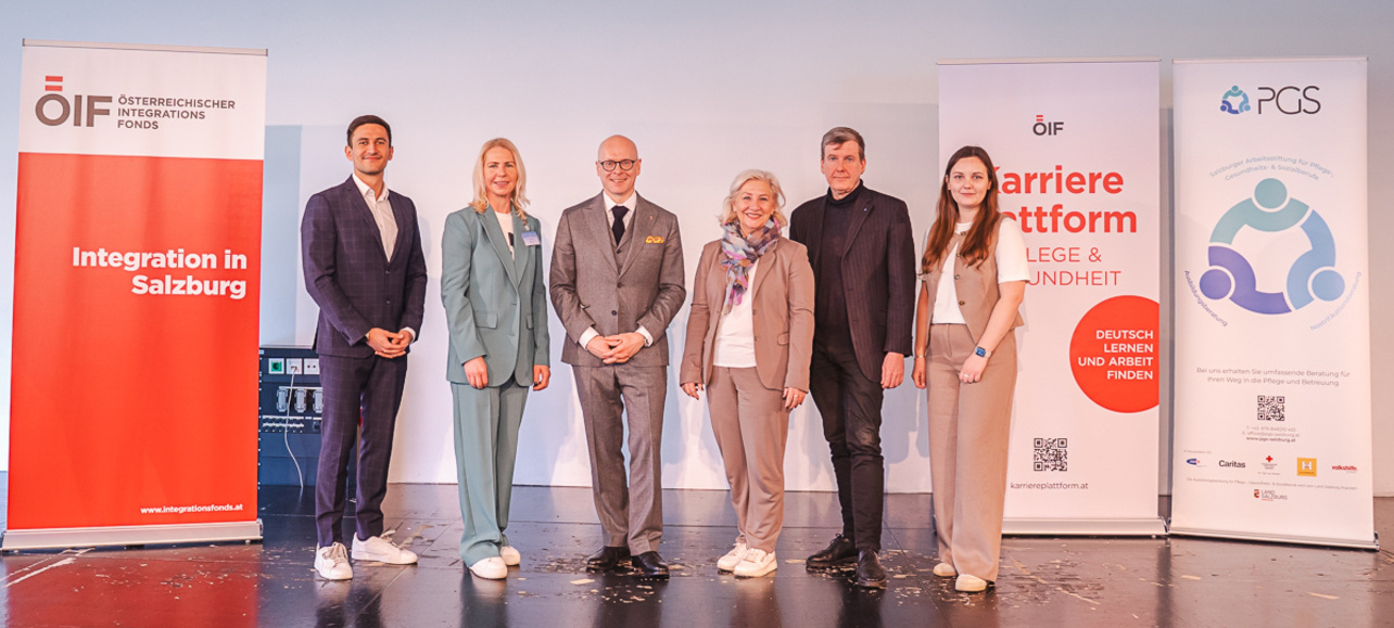 Gruppe von Personen bei der Karriereplattform vom ÖIF