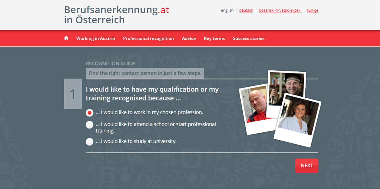 Online guide to having professional qualifications recognized