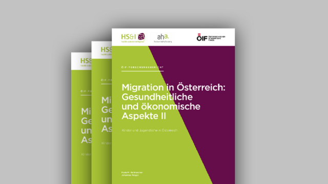 Drei Broschüren über Migration in Österreich: gesundheitliche und ökonomische Aspekte.