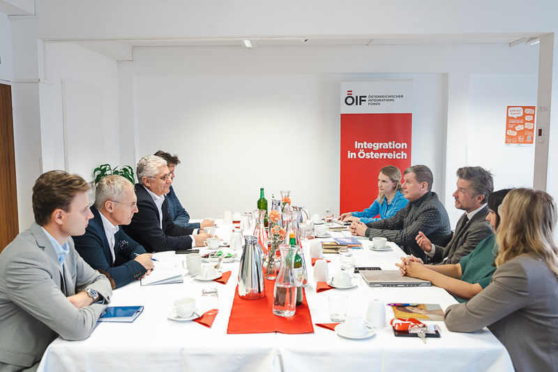 Gruppendiskussion am Tisch 