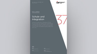 Faktenblatt zum Thema Schule und Integration mit der Nummer 37.
