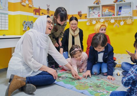 Deutschlernmöglichkeiten für Frauen und Kinder