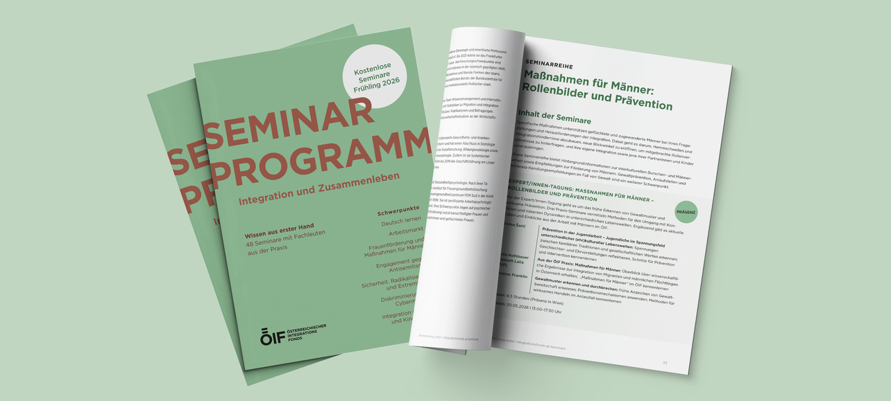 Seminarprogramm zur Integration und Zusammenleben.