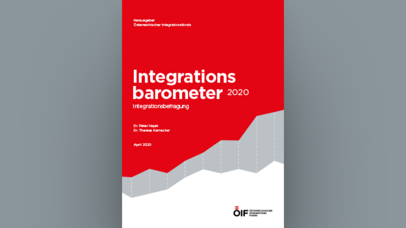 Cover des Integrationsbarometers 2020 mit Titel und Autoren.
