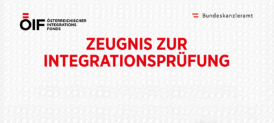 Zeugnis zur Integrationsprüfung des Österreichischen Integrationsfonds.