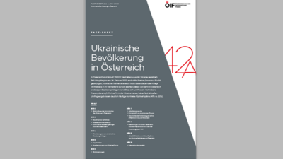 Faktenblatt zur ukrainischen Bevölkerung in Österreich mit Statistiken und Informationen zur aktuellen Situation.