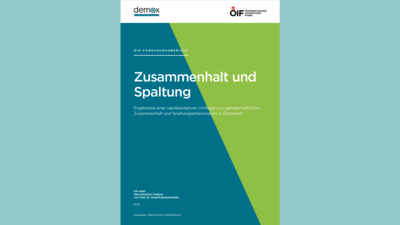 Forschungsbericht über gesellschaftlichen Zusammenhalt und Spaltung in Österreich, 2021.