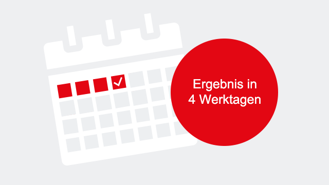 Prüfungsergebnisse in 5 Werktage