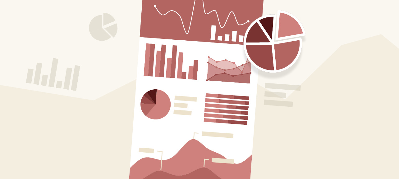 Grafik mit verschiedenen Diagrammen