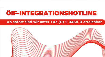 ÖIF-Integrationshotline, erreichbar unter +43 (0) 5 0468-0.