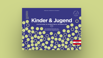 Cover der Publikation "Kinder & Jugend", Statistiken zu Migration und Integration, 2016.