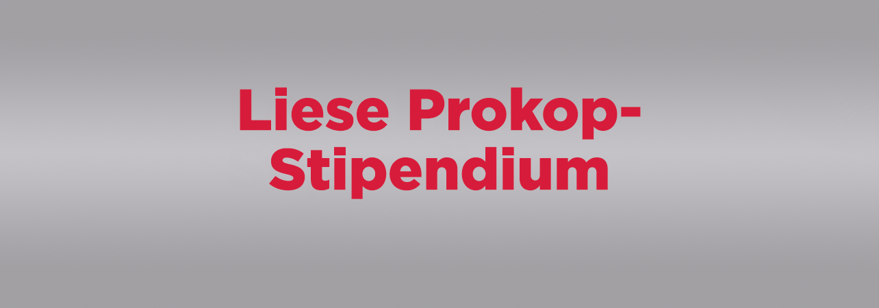 Liese Prokop Stipendium Banner